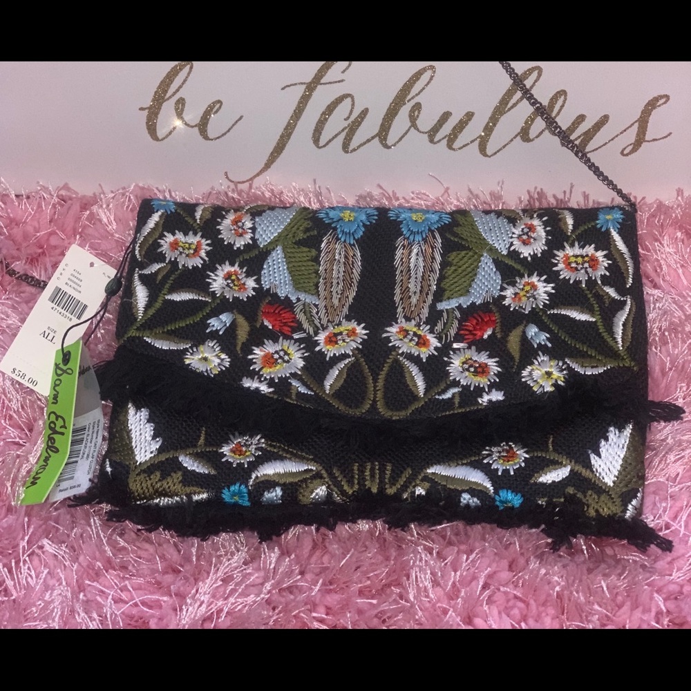 Sam Edelman Embroidered Cross body clutch - Picture 1 of 8